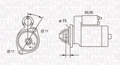MAGNETI MARELLI 063523627010 -  Стартер